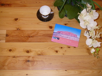 Photo: 4-1/4" pre-finished Austrlaian Cypress floor. © all rights reserved.
