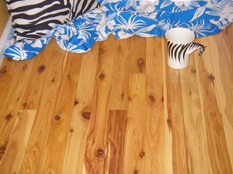 Photo: Exotic pre-finished Australian Cypress flooring, 3-1/4" x 3/4" solid. © all rights reserved.