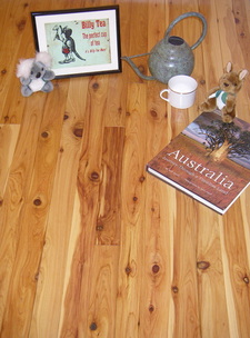 Picture - Australian Cypress floor with Australiana items. © All rights reserved.