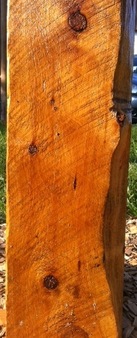 Photo: Close-up of section of Solid Australian Cypress beam.