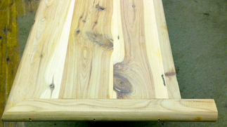 Photo - Australian Cypress stair tread with return at end. © All rights reserved.