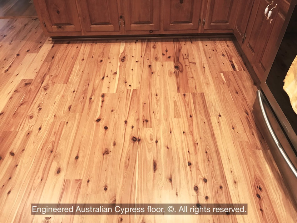 Photo: An engineered Australian Cypress floor. © All rights reserved.