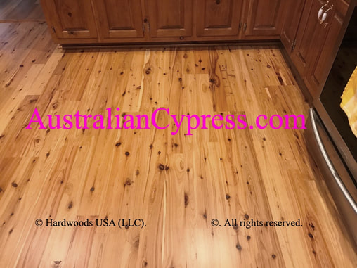 Photo: An engineered Australian Cypress floor installed in a kitchen. © All rights reserved.
